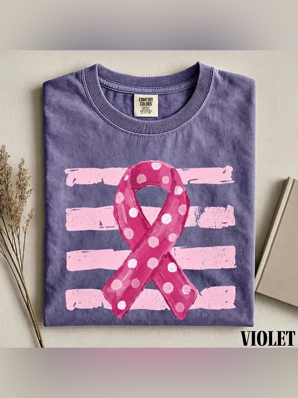Pink Ribbon Shirt, Breast Cancer Awareness Graphic Tee, October Support T-Shirt